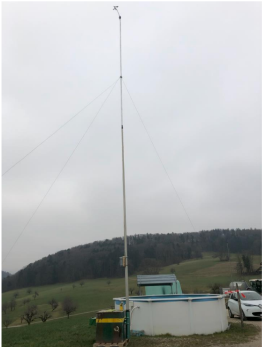 WindLogger with 2 anemometers & wind direction vane